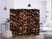 Room Divider Screen Roasted Coffee Beans II (5-piece) - pattern in brown coffee beans 133322 additionalThumb 2