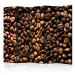 Room Divider Screen Roasted Coffee Beans II (5-piece) - pattern in brown coffee beans 133322