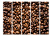 Room Divider Screen Roasted Coffee Beans II (5-piece) - pattern in brown coffee beans 133322 additionalThumb 3