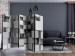 Room Divider Mechanical Symmetry II - abstract gray geometric figures in 3D 133622 additionalThumb 4
