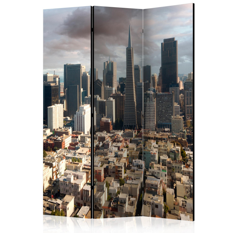 Folding Screen In the Clouds - panorama of New York architecture from bird's eye view 133822