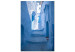 Canvas Art Print Architecture of Blue (1-piece) Vertical - Arab stairs in Morocco 134722