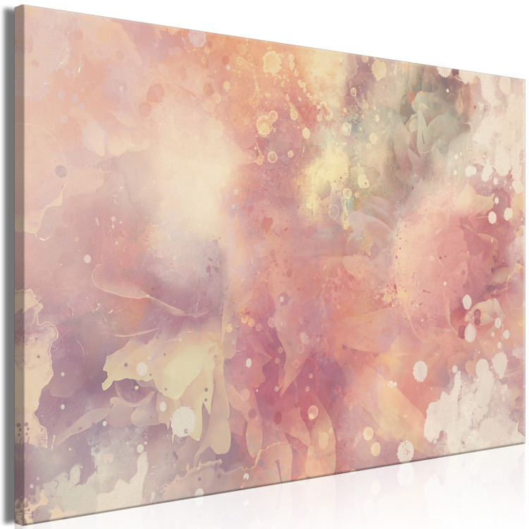 Canvas Print Splash - Abstraction with blurry shapes in pink and purple 135222 additionalImage 2