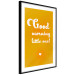 Poster Good Morning Little One - white English text on a yellow background 135722 additionalThumb 16