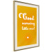 Poster Good Morning Little One - white English text on a yellow background 135722 additionalThumb 13