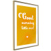 Poster Good Morning Little One - white English text on a yellow background 135722 additionalThumb 10