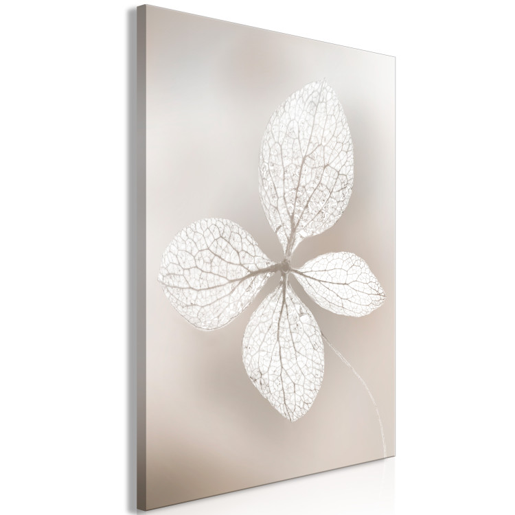Canvas Print Lacy Beauty (1-piece) Vertical - white leaves in boho motif 135822 additionalImage 2