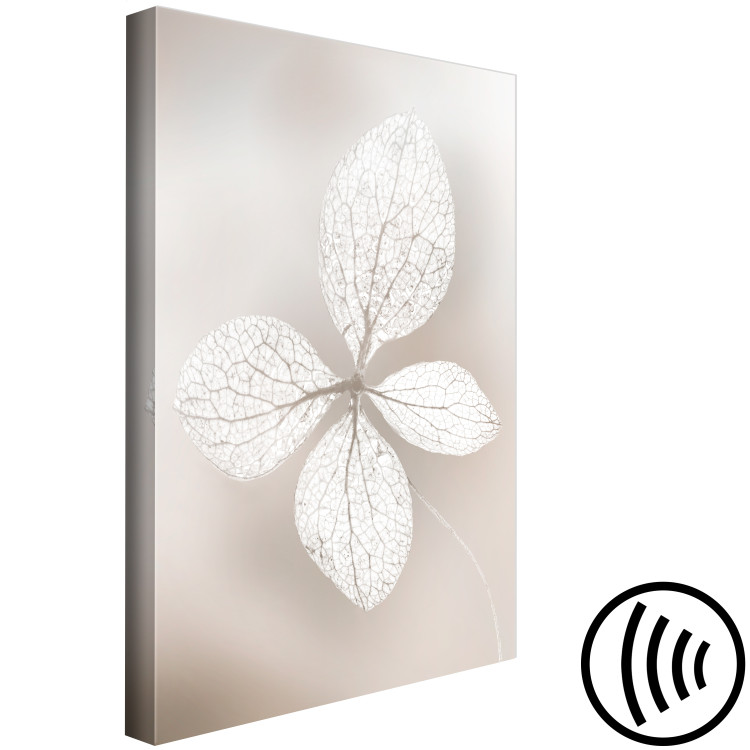 Canvas Print Lacy Beauty (1-piece) Vertical - white leaves in boho motif 135822 additionalImage 6