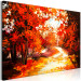 Canvas Autumnal Road Between Trees - Impressionistic Landscape 135922 additionalThumb 2