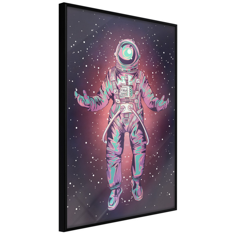 Wall Poster Lonely Voyager - unique composition with an astronaut against a cosmic background 137522 additionalImage 3