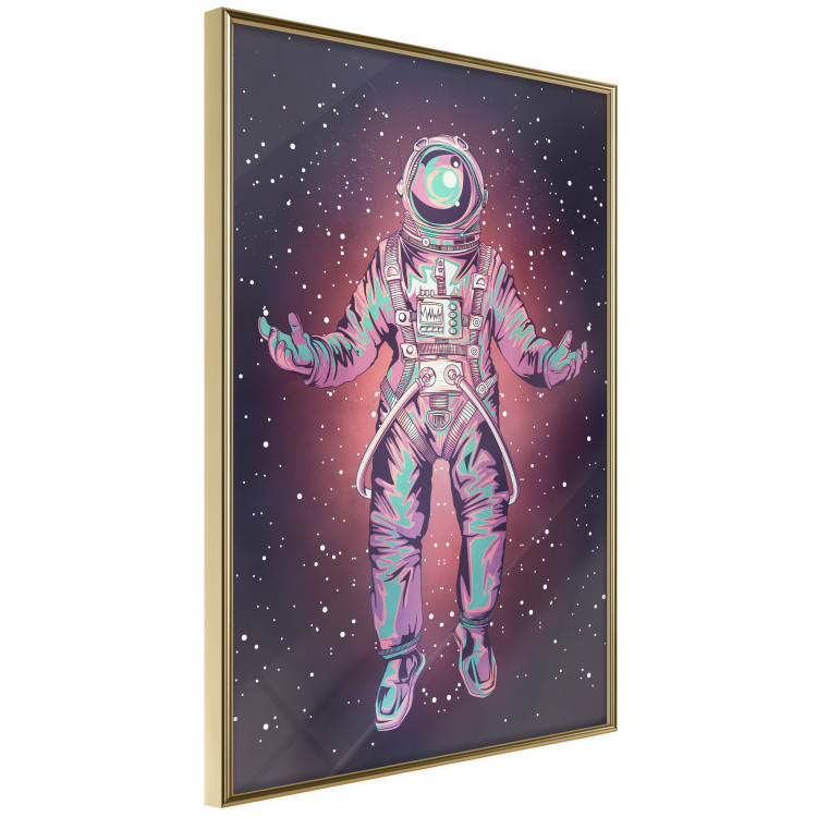 Wall Poster Lonely Voyager - unique composition with an astronaut against a cosmic background 137522 additionalImage 8
