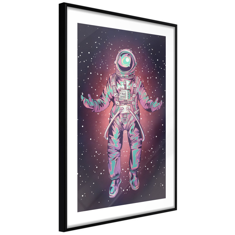 Wall Poster Lonely Voyager - unique composition with an astronaut against a cosmic background 137522 additionalImage 4