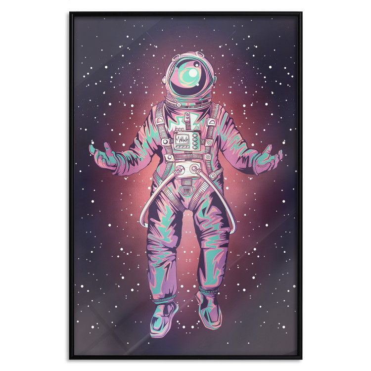 Wall Poster Lonely Voyager - unique composition with an astronaut against a cosmic background 137522 additionalImage 10