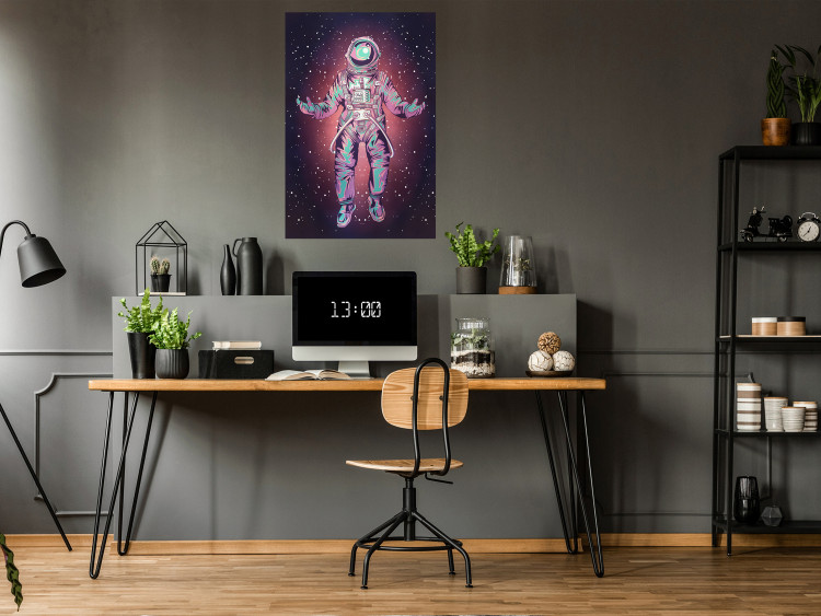 Wall Poster Lonely Voyager - unique composition with an astronaut against a cosmic background 137522 additionalImage 17