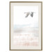Wall Poster Crane Flight - landscape of a bird flying against a white sky in a watercolor motif 137922 additionalThumb 17