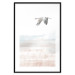 Wall Poster Crane Flight - landscape of a bird flying against a white sky in a watercolor motif 137922 additionalThumb 20