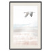Wall Poster Crane Flight - landscape of a bird flying against a white sky in a watercolor motif 137922 additionalThumb 18