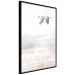Wall Poster Crane Flight - landscape of a bird flying against a white sky in a watercolor motif 137922 additionalThumb 23