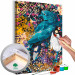 Paint by Number Kit Blue Arabesque Parrot 138422