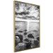 Poster Scandinavian Morning - black and white seascape against sky 138722 additionalThumb 9
