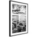 Poster Scandinavian Morning - black and white seascape against sky 138722 additionalThumb 7