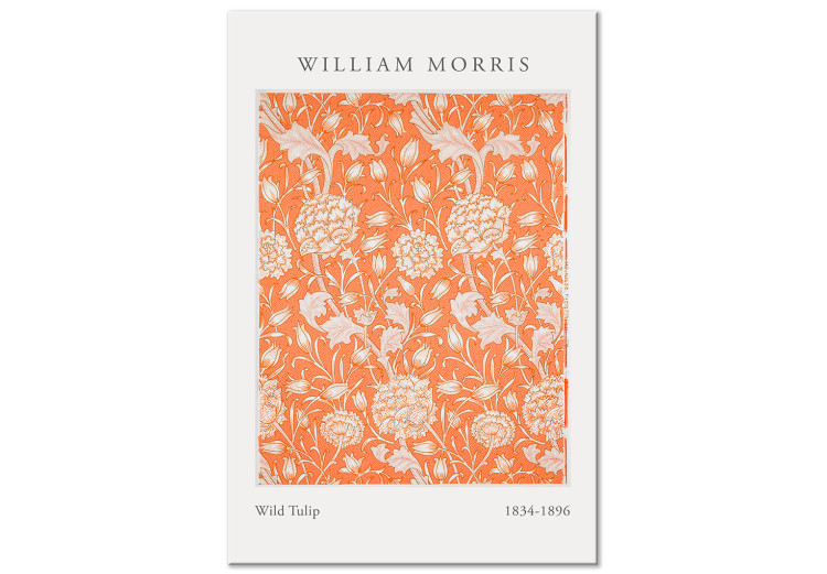 Canvas William Morris Tulips (1-piece) Vertical - floral composition 142822