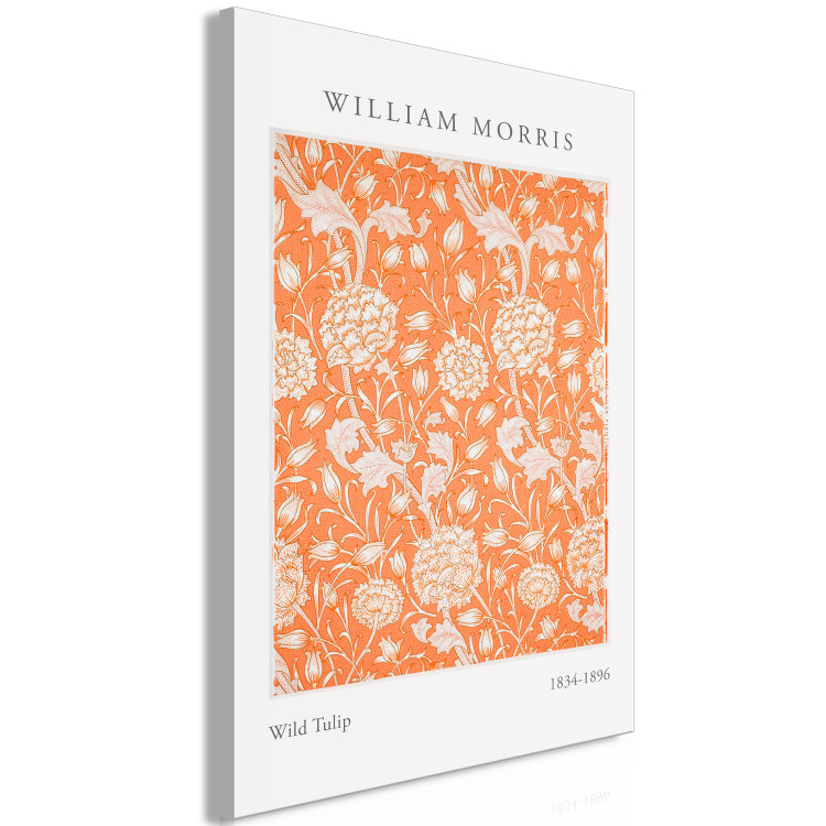 Canvas William Morris Tulips (1-piece) Vertical - floral composition 142822 additionalImage 2