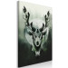 Canvas Art Print Green Deer and Forest (1-piece) Vertical - geometric abstraction 143722 additionalThumb 2