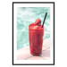 Poster Holiday Cocktail - Strawberry Cold Smoothie in the Summer by the Swimming Pool 144122 additionalThumb 19