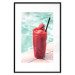 Poster Holiday Cocktail - Strawberry Cold Smoothie in the Summer by the Swimming Pool 144122 additionalThumb 27