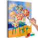 Paint by Number Kit Delicate Carnations - Colorful Flowers, Sand, Water and Green Leaves 144522 additionalThumb 3