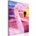 Paint by Number Kit Candy Flamingo - Pink Bird on a Colorful Expressive Background 144622 additionalThumb 4