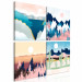 Canvas Print Landscape in Four Scenes - Mountains, Forests, Lakes and Desert 146022 additionalThumb 2