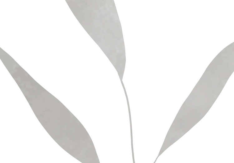 Poster Watercolor Leaves - Gray and Brown Painted Plants on a White Background 146322 additionalImage 3