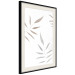 Poster Watercolor Leaves - Gray and Brown Painted Plants on a White Background 146322 additionalThumb 7