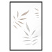 Poster Watercolor Leaves - Gray and Brown Painted Plants on a White Background 146322 additionalThumb 24