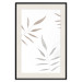 Poster Watercolor Leaves - Gray and Brown Painted Plants on a White Background 146322 additionalThumb 26