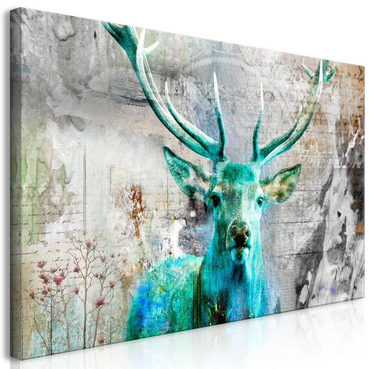 Large canvas print Green Deer II [Large Format] 149122 additionalImage 2