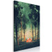 Canvas Art Print Camping in the Forest - Night Sky With Constellations Among the Trees 149822 additionalThumb 2