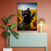 Canvas AI Cat - Black Animal Dancing in a Field of Sunflowers in a Sunny Glow - Vertical 150122 additionalThumb 9