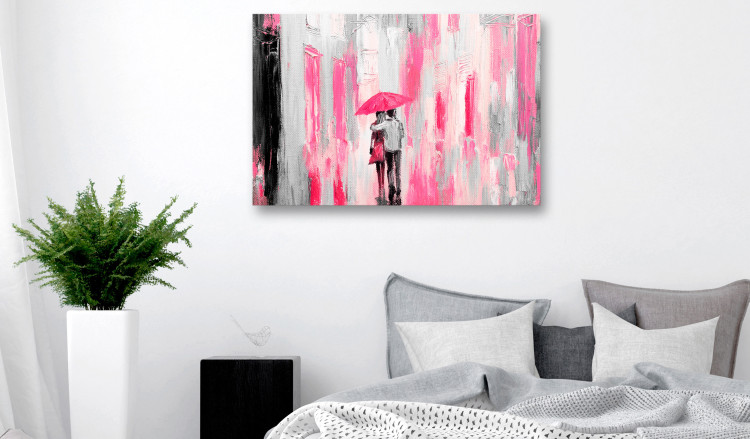 Acrylic print Umbrella in Love - Pink [Glass] 150622 additionalImage 3
