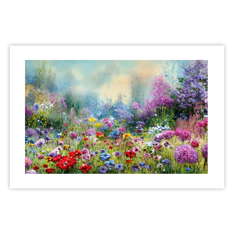 Poster Colorful Meadow - Monet-Style Composition Generated by AI 151122 additionalImage 24