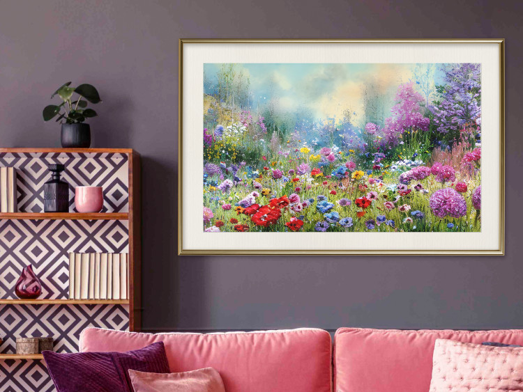 Poster Colorful Meadow - Monet-Style Composition Generated by AI 151122 additionalImage 20