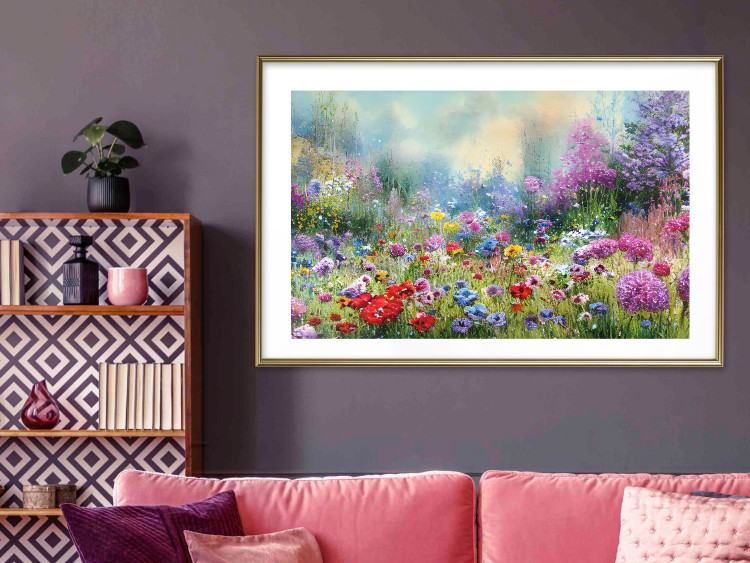 Poster Colorful Meadow - Monet-Style Composition Generated by AI 151122 additionalImage 17