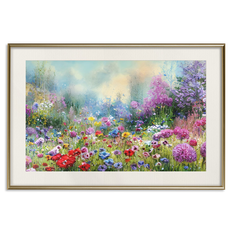 Poster Colorful Meadow - Monet-Style Composition Generated by AI 151122 additionalImage 27