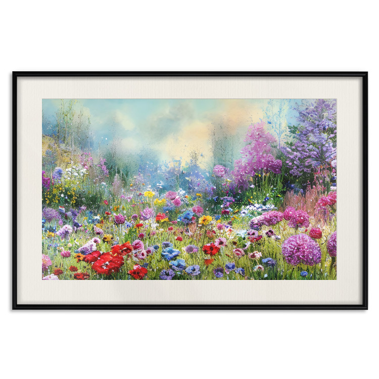 Poster Colorful Meadow - Monet-Style Composition Generated by AI 151122 additionalImage 21