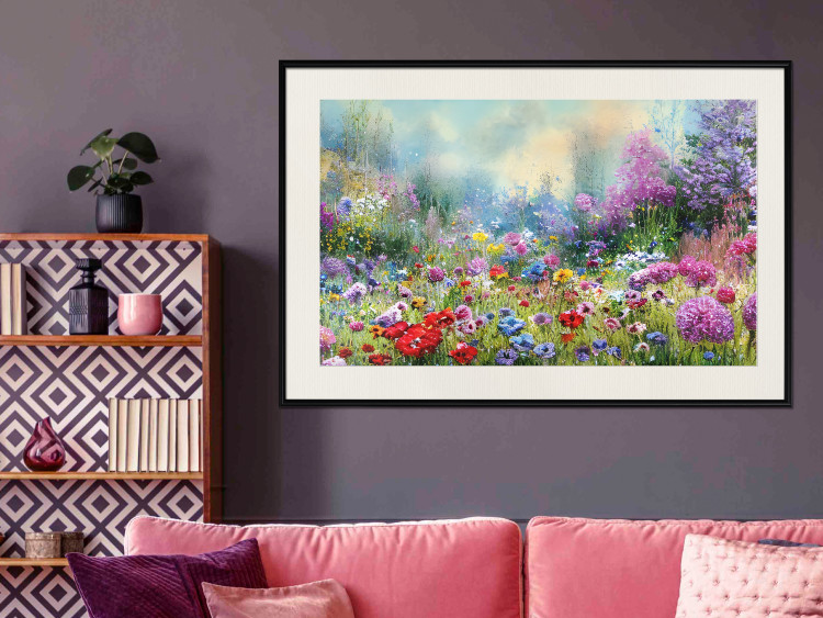 Poster Colorful Meadow - Monet-Style Composition Generated by AI 151122 additionalImage 14