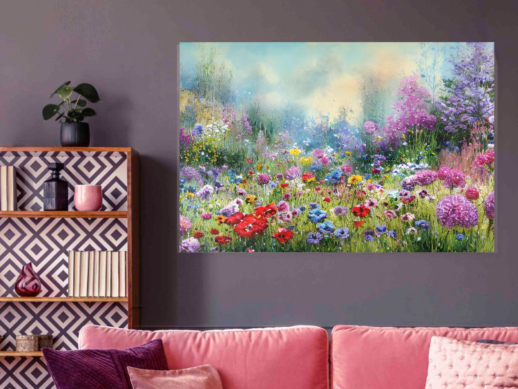 Poster Colorful Meadow - Monet-Style Composition Generated by AI 151122 additionalImage 16