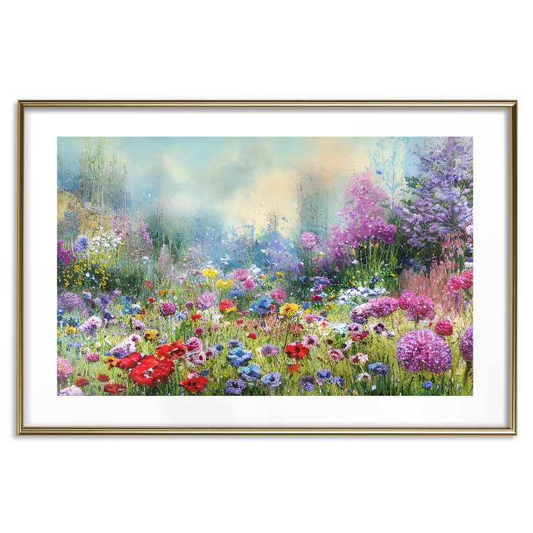 Poster Colorful Meadow - Monet-Style Composition Generated by AI 151122 additionalImage 25
