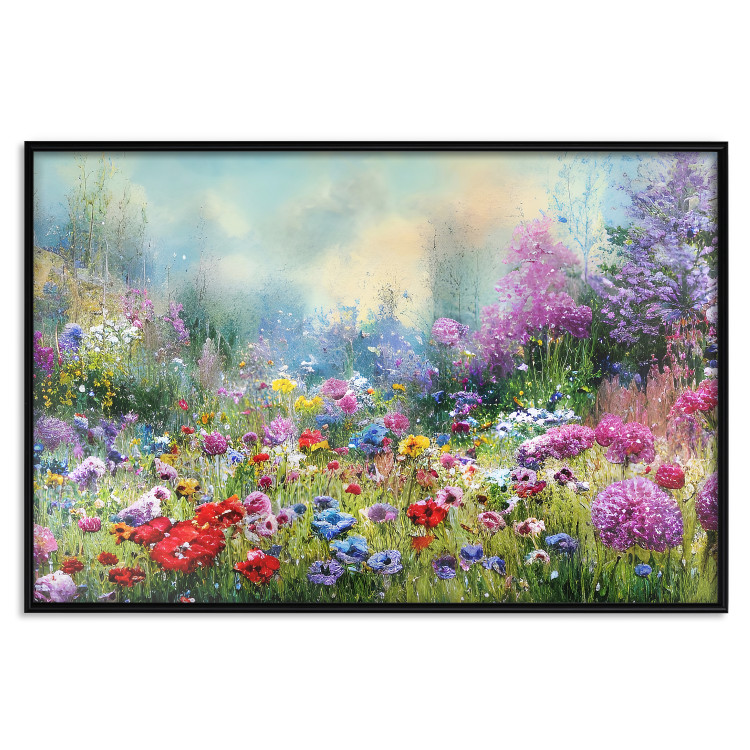 Poster Colorful Meadow - Monet-Style Composition Generated by AI 151122 additionalImage 19